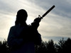 Silhouette of soldier with rifle. Poster Print by Oleg Zabielin/Stocktrek Images - Item # VARPSTZAB100040M