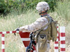U.S. soldier with assault rifle at the checkpoint. Poster Print by Oleg Zabielin/Stocktrek Images - Item # VARPSTZAB100068M