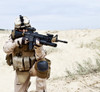 U.S. Marine in the desert through the military operation. Poster Print by Oleg Zabielin/Stocktrek Images - Item # VARPSTZAB100115M