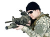 U.S. soldier aiming with his assault rifle. Poster Print by Oleg Zabielin/Stocktrek Images - Item # VARPSTZAB100152M