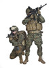 Two U.S. Marines with rifles in action. Poster Print by Oleg Zabielin/Stocktrek Images - Item # VARPSTZAB100175M