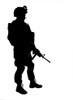 Silhouette of U.S. soldier with rifle. Poster Print by Oleg Zabielin/Stocktrek Images - Item # VARPSTZAB100179M
