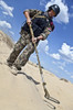 iraqi soldier in the desert with Army metal detector. Poster Print by Oleg Zabielin/Stocktrek Images - Item # VARPSTZAB100190M