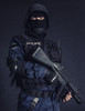 Special weapons and tactics SWAT team officer on black background. Poster Print by Oleg Zabielin/Stocktrek Images (11 x - Item # VARPSTZAB100297M