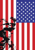 Illustration of U.S. Marine in front of the USA flag. Poster Print by Oleg Zabielin/Stocktrek Images - Item # VARPSTZAB100400M