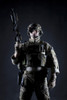 United States Army ranger with assault rifle on dark background. Poster Print by Oleg Zabielin/Stocktrek Images (11 x 17 - Item # VARPSTZAB100529M