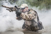 Member of Navy SEAL Team crossing the river with weapons. Poster Print by Oleg Zabielin/Stocktrek Images - Item # VARPSTZAB101202M