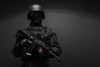 Spec ops police officer SWAT in black uniform. Poster Print by Oleg Zabielin/Stocktrek Images - Item # VARPSTZAB101230M