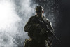 Green Berets U.S. Army Special Forces Group soldier in the rain. Poster Print by Oleg Zabielin/Stocktrek Images (17 x 11 - Item # VARPSTZAB101404M