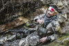 Wounded Army ranger machine gunner in the mountains. Poster Print by Oleg Zabielin/Stocktrek Images - Item # VARPSTZAB102015M