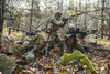 Norwegian Rapid reaction special forces FSK soldiers in the forest among the rocks. Poster Print by Oleg Zabielin/Stockt - Item # VARPSTZAB102401M