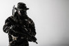 U.S. special forces soldier wearing a jungle hat and Shemagh scarf with painted face. Poster Print by Oleg Zabielin/Stoc - Item # VARPSTZAB102709M
