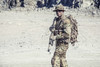 Soldier in field uniform with rifle in the desert. Poster Print by Oleg Zabielin/Stocktrek Images - Item # VARPSTZAB102845M