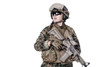 Female U.S. Marine with rifle. Poster Print by Oleg Zabielin/Stocktrek Images - Item # VARPSTZAB103107M