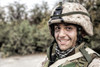 Portrait of smiling Army soldier in battle helmet Poster Print by Oleg Zabielin/Stocktrek Images - Item # VARPSTZAB103320M