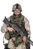 Soldier in camouflage combat uniform standing with machine gun. Poster Print by Oleg Zabielin/Stocktrek Images - Item # VARPSTZAB103433M