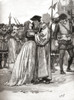 The Parting Of Sir Thomas More And His Daughter Before His Execution For High Treason, 6 July 1535. Sir Thomas More, 1478 _æ_ 1535, Aka Saint Thomas More. English Lawyer, Social Philosopher, Author, Statesman And Noted Renaissance Humanist. From The 