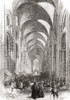 Interior Of Old St. Pauls Cathedral, London, England Before Its Destruction In The Great Fire Of 1666. From The Century Edition Of Cassell's History Of England, Published 1901. Poster Print by Ken Welsh / Design Pics - Item # VARDPI12280082