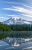 Washington, Mount Rainier National Park, Mount Rainier At Sunrise Reflecting Into Ben Lake. Poster Print by Greg Vaughn / Design Pics - Item # VARDPI1966471