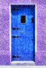 Blue door and violet walls, digital painting Poster Print by 770 Productions / Design Pics - Item # VARDPI12512548