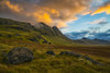 Sunset Over The Mountains Of The Strandir Coast; West Fjords, Iceland Poster Print by Robert Postma / Design Pics - Item # VARDPI12326927