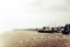 A traditional fishing boat on the shore with mist along the coast; England Poster Print by Melody Davis / Design Pics - Item # VARDPI12388250