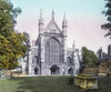 A hand coloured magic lantern slide circa 1900.West Front Winchester Cathedral Poster Print by John Short / Design Pics - Item # VARDPI12451761