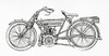 An Early 20th Century Z¬ê_ndapp Motorcycle.  From Meyers Lexicon, Published 1924. Poster Print by Ken Welsh / Design Pics - Item # VARDPI12323863