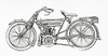 An Early 20th Century Z_ndapp Motorcycle.  From Meyers Lexicon, Published 1924. Poster Print by Ken Welsh / Design Pics - Item # VARDPI12323863