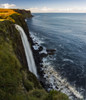 A waterfall flowing over a cliff along the coastline; Isle of Skye, Scotland Poster Print by Aaron Von Hagen / Design Pics - Item # VARDPI12514926