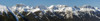 Panorama of snow-covered mountain range and blue sky; Banff, Alberta, Canada Poster Print by Michael Interisano / Design Pics - Item # VARDPI12554649