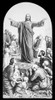 A magic lantern slide circa 1900. Religious skide depicting jesus teaching the multitude Poster Print by John Short / Design Pics - Item # VARDPI12512132