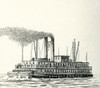 A 19th Century North American Riverboat.  From Enciclopedia Ilustrada Segui, Published C. 1900 Poster Print by Ken Welsh / Design Pics - Item # VARDPI12323511