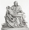 Michelangelo's Piet_ In St. Peter's Basilica, Rome, Italy.  From Meyers Lexicon, Published 1928. Poster Print by Ken Welsh / Design Pics - Item # VARDPI12323959