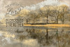 Image Of Trees At The Water's Edge Reflected In The Water And A Scripture From 2 Chronicles 6:9 Poster Print by Tim Antoniuk / Design Pics - Item # VARDPI12290138