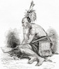 A Canadian Indian In The 18th Century.  From Cassell's Illustrated History Of England, Published 1861. Poster Print by Ken Welsh / Design Pics - Item # VARDPI12323132