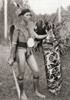 A Native Of Borneo In War Costume.  After A 19th Century Photograph.  From Customs Of The World, Published C.1913. Poster Print by Ken Welsh / Design Pics - Item # VARDPI12310054