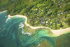 Aerial View Of Houses Along The Coast Of An Hawaiian Island; Na Pali Coast Of Kauai, Hawaii, United States Of America Poster Print by Kicka Witte / Design Pics - Item # VARDPI2275658