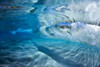 Underwater view of the blue water of the surf crashing over a sandy bottom; Maui, Hawaii, United States of America Poster Print by Dave Fleetham / Design Pics - Item # VARDPI12513774