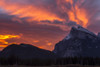 Dramatic glowing clouds over the rugged peaks of the Rocky mountains in Banff National Park; Banff, Alberta, Canada Poster Print by Aaron Von Hagen / Design Pics - Item # VARDPI12514675