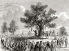 Colonists Under The Liberty Tree, Boston, America In 1774.  From Cassell's Illustrated History Of England, Published 1861. Poster Print by Ken Welsh / Design Pics - Item # VARDPI12323128