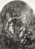 Giant Despair Discovers Christian And Hopeful On His Grounds. From The Pilgrim's Progress By John Bunyan. 19th Century Print. Poster Print by Ken Welsh / Design Pics - Item # VARDPI12280671