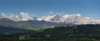 Panorama of foothills and the Canadian Rockies mountain range with blue sky and clouds, West of High River; Alberta, Canada Poster Print by Michael Interisano / Design Pics - Item # VARDPI12510788