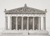 Reconstruction Drawing Of The Parthenon Temple In Athens, Greece. From Enciclopedia Ilustrada Segu_, Published Barcelona Circa 1910. Poster Print by Ken Welsh / Design Pics - Item # VARDPI12280357