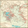 Map Of Greece At The Beginning Of The Peloponnesian War, 431 B.c. Greece Under Theban Headship. From Historical Atlas, Published 1923. Poster Print by Ken Welsh / Design Pics - Item # VARDPI12280619