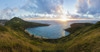 View of Hanauma Bay Nature Preserve at sunrise from the top of the ridge, East Honolulu; Honolulu, Oahu, Hawaii, United States of America Poster Print by Brandon Tabiolo / Design Pics - Item # VARDPI12351509
