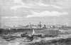 The Illustrated London News Etching From 1854. Harwich Harbour With Lighthouse,cathedral And Houses. A Steam Boat And Small Private Boats In The Water Poster Print by John Short / Design Pics - Item # VARDPI12331267