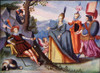 The Judgement Of Paris.  After An Illustration From The Livre D'amis Of Marguerite De Valois In The Illustrated London News, Christmas Number, 1933. Poster Print by Hilary Jane Morgan / Design Pics - Item # VARDPI12320913