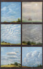 Cloud Formations. 1. Cirrus And Cirrostratus  2. Altostratus  3. Altocumulus  4. Stratocumulus  5. Cumulus  6. Cumulonimbus.  From Meyers Lexikon, Published 1930 Poster Print by Ken Welsh / Design Pics - Item # VARDPI12310254