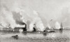 Bombardment and capture of Island Number Ten on the Mississippi River, April 7, 1862 during the American Civil War.  From Hutchinson's History of the Nations, published 1915. Poster Print by Ken Welsh / Design Pics - Item # VARDPI12512885